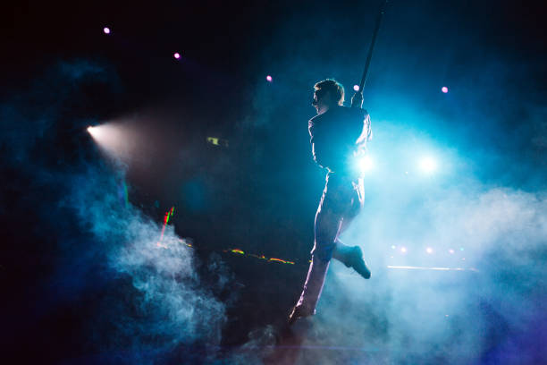 istock An air acrobat in the circus ring 1271009439