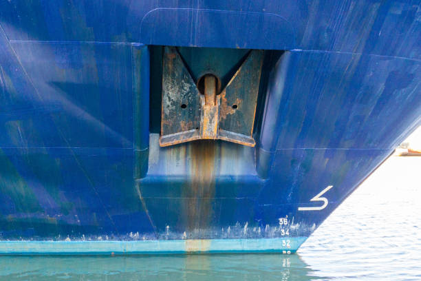 istock Ships starboard anchor. Stockless danforth anchor. 1271014620