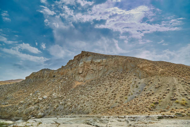 istock sandy surface in the mountains of Asia without rain sandy surface and dried plants 1271015873