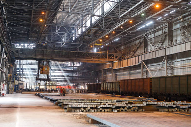 istock Warehouse metal blank. Electroplating plant for the metal 1271015892