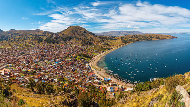 istock Copacabana Panorama Cityscape, Bolivia 1271016785