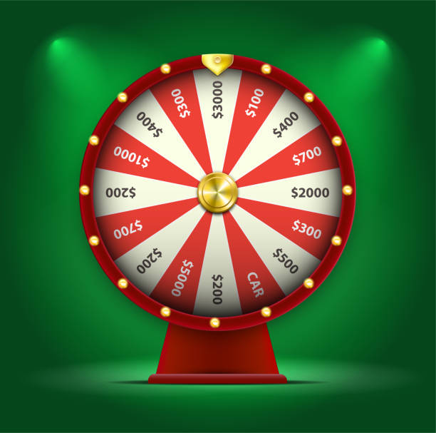istock Wheel of fortune isolated Red on white Illustration Eps 10 1271017866