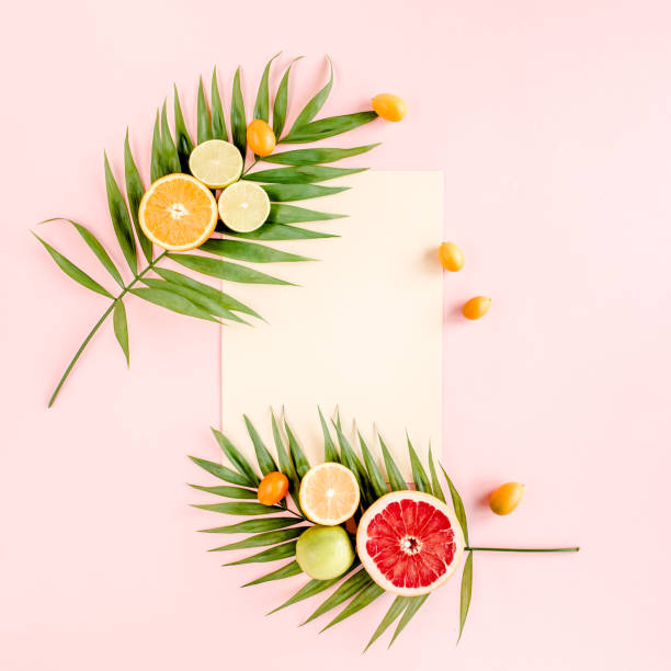 istock Female hand holding half coconut on white background. flat lay, top view 1271018958