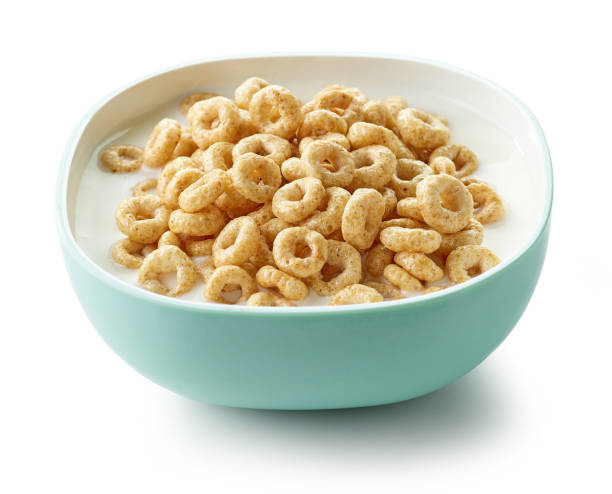 istock bowl of breakfast rings with milk isolated on white background 1271018959