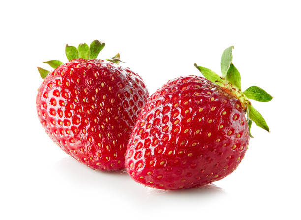 istock fresh ripe strawberries isolated on white background, full depth of field 1271022794