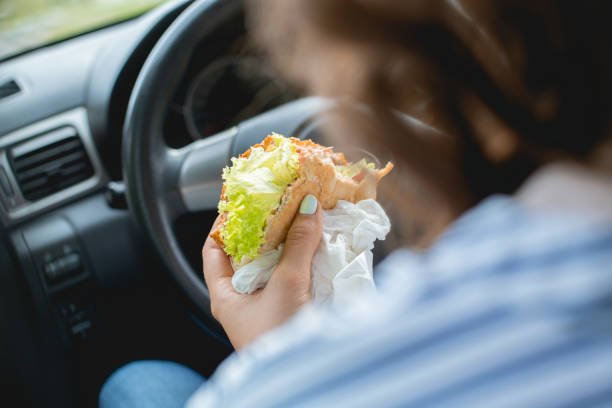 istock Fast food in the fast car 1271030959