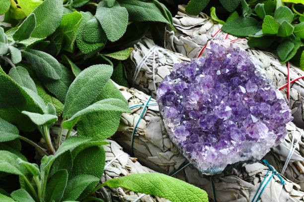 istock Amethyst and White Sage Close Up 1271043443