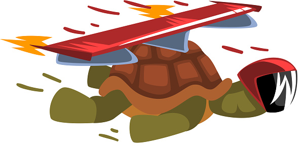 Fast Turtle In Helmet Funny Animal Cartoon Character With Turbo Speed Booster And Fire Vector Illustration On White Background Stock Illustration - Download Image Now - iStock Fast Turtle In Helmet Funny Animal Cartoon Character With Turbo Speed Booster And Fire Vector Illustration On White Background Stock Illustration - Download Image Now - iStock