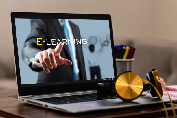 istock Online Education E-Learning Concept with Laptop and Headphones 1271079843