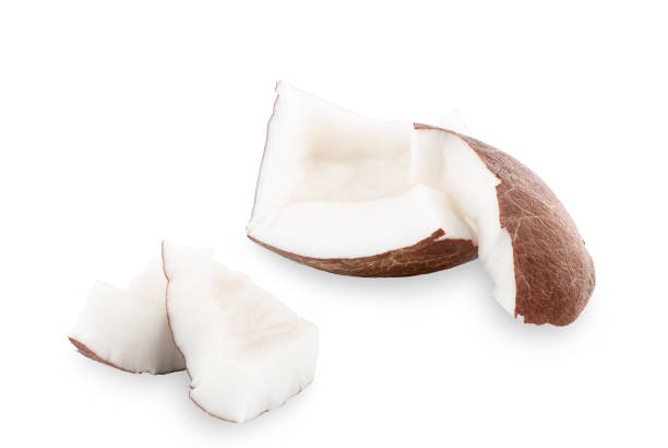 istock pieces coconut closeup on a white background 1271082122