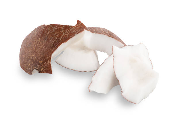 istock pieces coconut closeup on a white background 1271082123