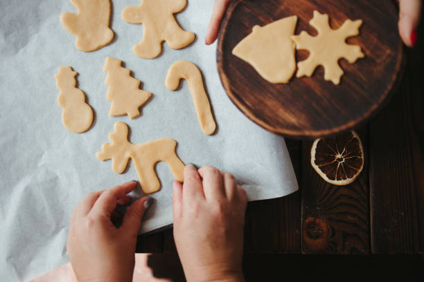 istock Baking christmas gingerbread cookies. Home cooking 1271088333