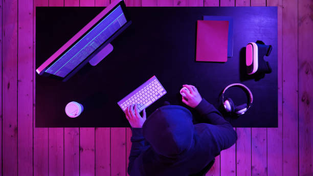 istock Dangerous Hooded Hacker Breaks into Government Data Servers and Infects Their System with a Virus 1271090728