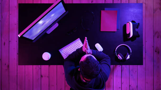 istock Gamer getting in the mood for the game 1271090765