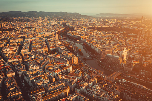 Aerial view Of Vienna - Cityscape