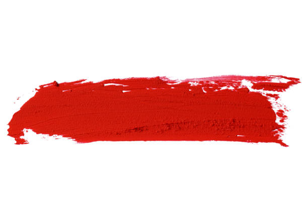 istock Red lipstick smear smudge swatch (Clipping Path) 1271091654