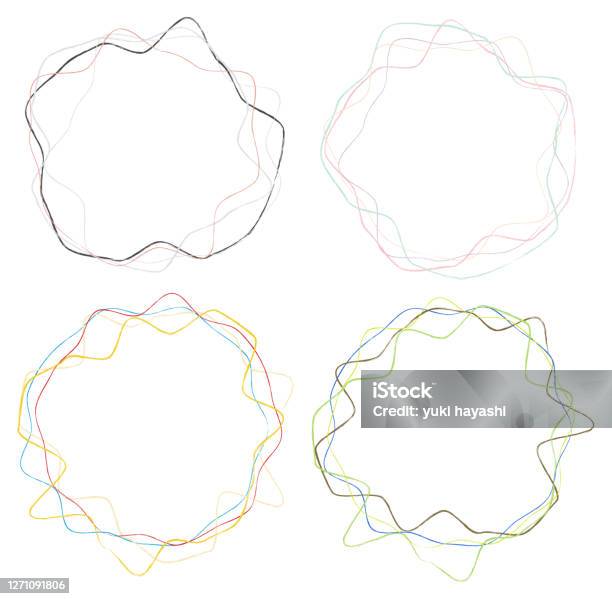 Wobble Frame Wobbly Shaped Frame Stock Illustration - Download Image Now - Circle ...