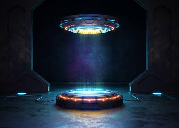 istock Abstract background, Futuristic pedestal for product presentation, Display modern 1271093363
