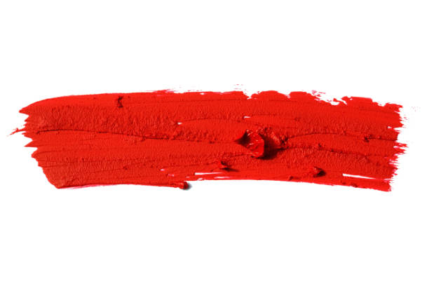 istock Red lipstick smear smudge swatch (Clipping Path) 1271100495