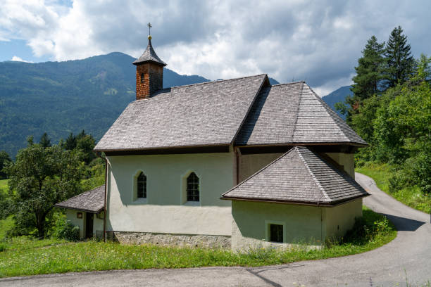 istock Ancient church in Austrian alps 1271101577