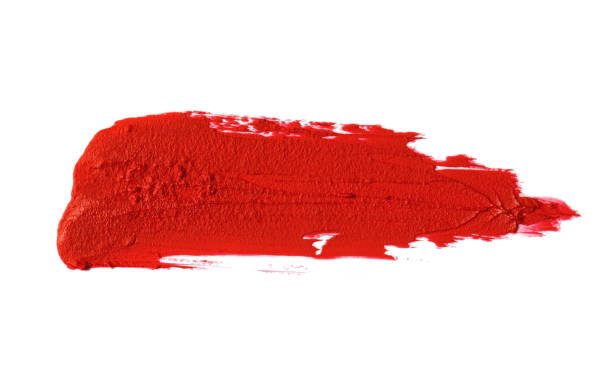 istock Red lipstick smear smudge swatch (Clipping Path) 1271102362