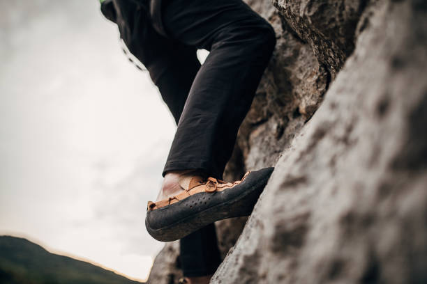 istock Close up of climber's legs 1271102363