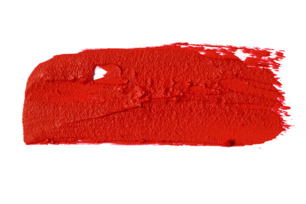 istock Red lipstick smear smudge swatch (Clipping Path) 1271103680