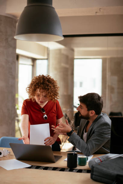 istock Businessman explaining his new plan to his partner. 1271106198