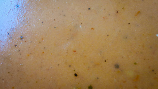 zuppa di pomodoro biologico caldo nel piatto bianco - gazpacho salsa vegan food freshness foto e immagini stock