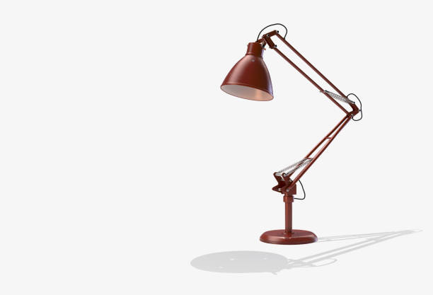 istock Vintage Red Desk Lamp 1271106411