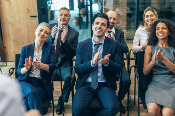 istock Applause At Business Conference 1271111363