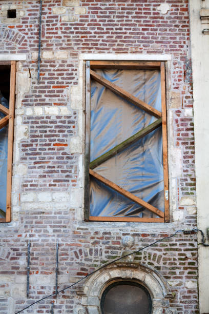 istock Restoring construction site of historical brick building in Brussels 1271115121