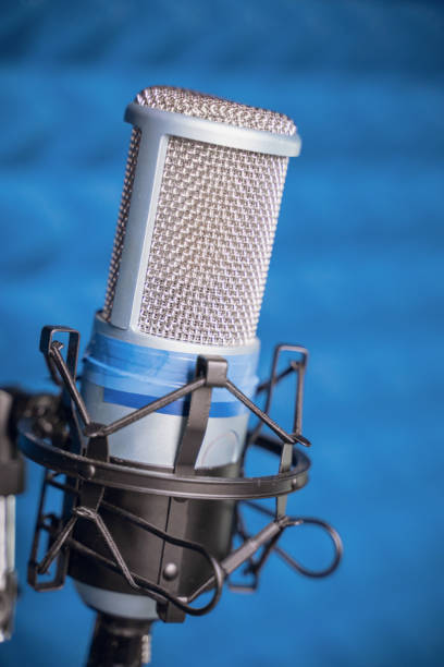 istock microphone in recording studio, close up, blurry background 1271115240