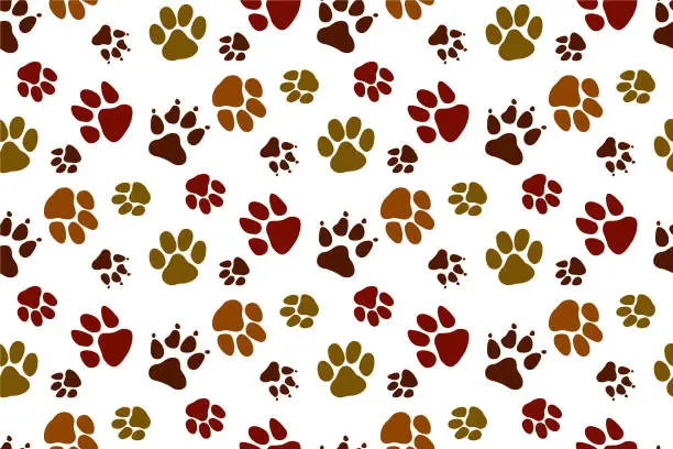 Vector illustration of Paw Pattern