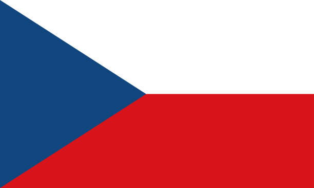 vektorische darstellung der flagge der tschechischen republik. heimatbegriff - tschechische flagge stock-grafiken, -clipart, -cartoons und -symbole