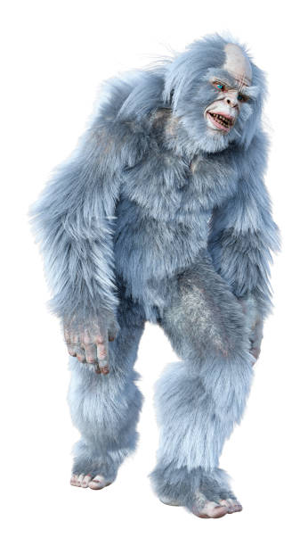 istock 3D illustrationa fantasy creature yeti on white 1271127761