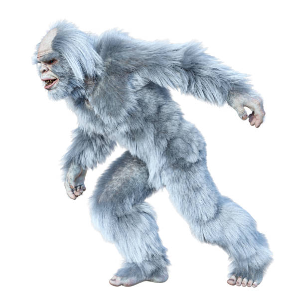 istock 3D illustrationa fantasy creature yeti on white 1271127795