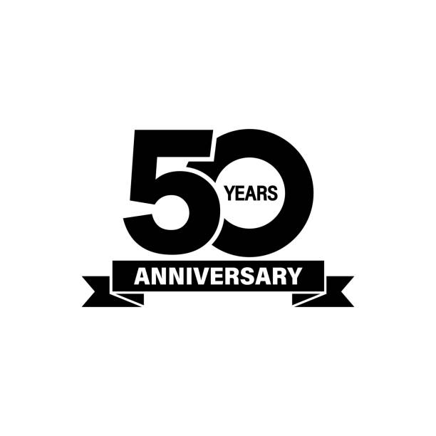 50 years anniversary banner. Vector on isolated white background. EPS 10 50 years anniversary banner. Vector on isolated white background. EPS 10. number 50 stock illustrations