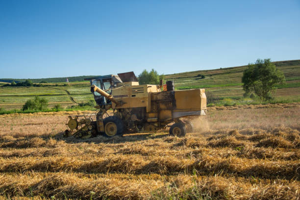 tractor there is thrasher there