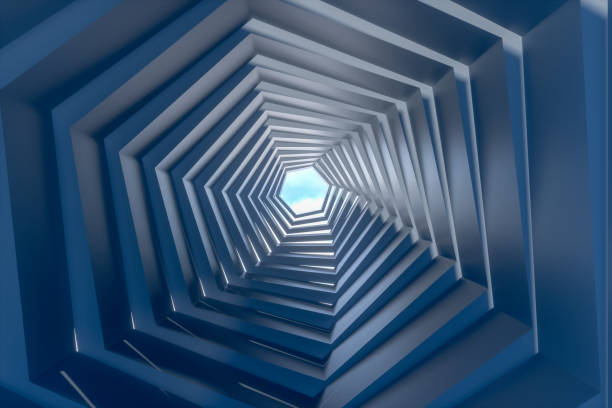 istock Abstract Dark Tunnel, Door to Sky 1271138382