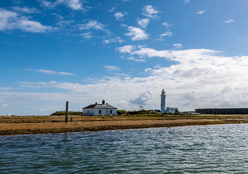 Skagen's white lighthouse in Denmark