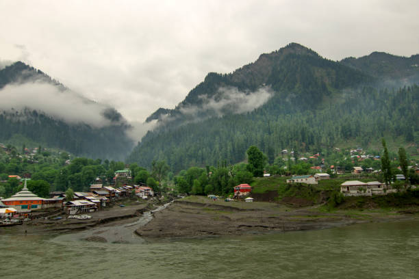 landscape phots of Neelam Valley Kashmir landscape photos of Neelam valley Kashmir, Pakistan autumn field tree mountain stock pictures, royalty-free photos & images