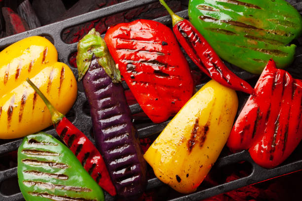 istock Grilled vegetables with spices and herbs 1271149086
