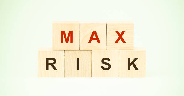 istock words max risk with black letters on wooden blocks on green 1271151648