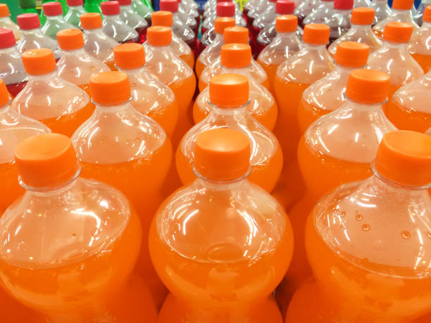 istock Rows of soft drinks displayed on a grocery store shelves. 1271152169