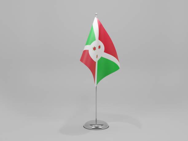 istock Burundi National Flag, White Background - 3D Render 1271153297