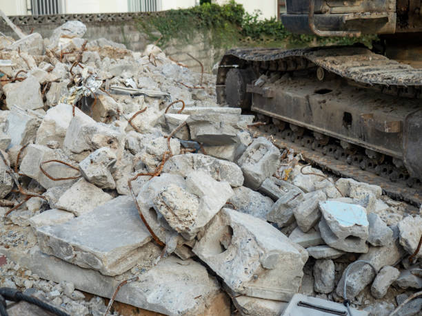 istock Construction site where the building was dismantled and debris was piled up 1271154605