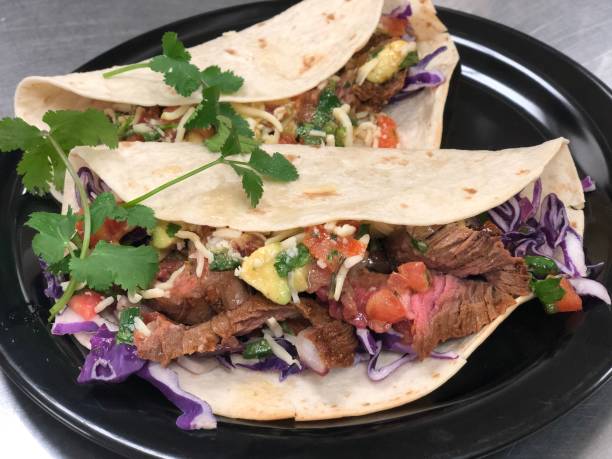 Grilled Steak Avocado and Pico de Gallo Tacos