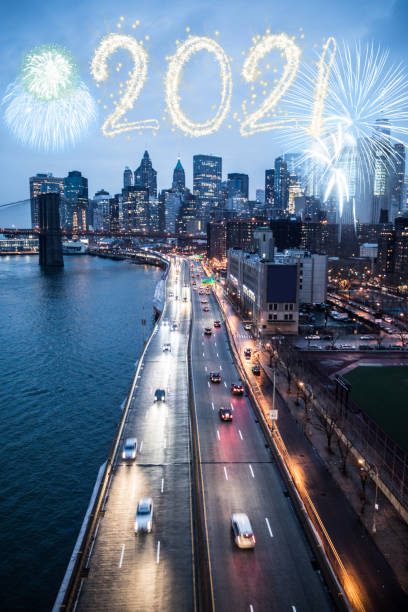 istock 2021 Fireworks exhibition at New Year's Eve celebration 1271163024