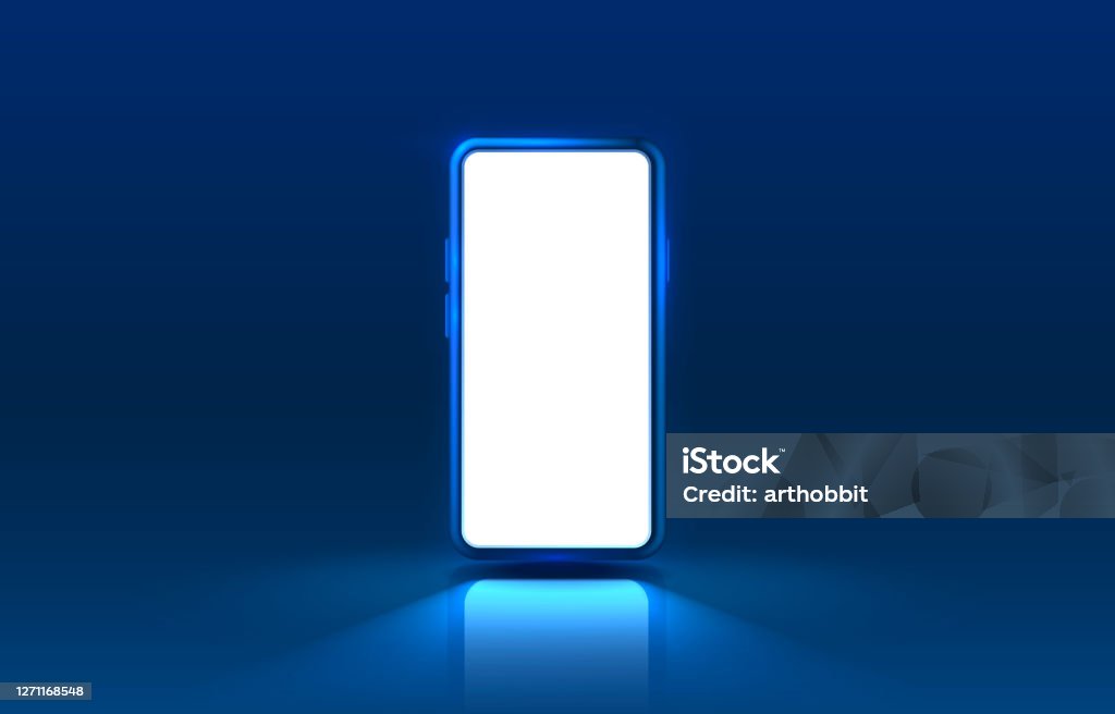 Mobile Display Vector Smartphone Mobile Screen Technology Mobile Display Light Vector Stock ...